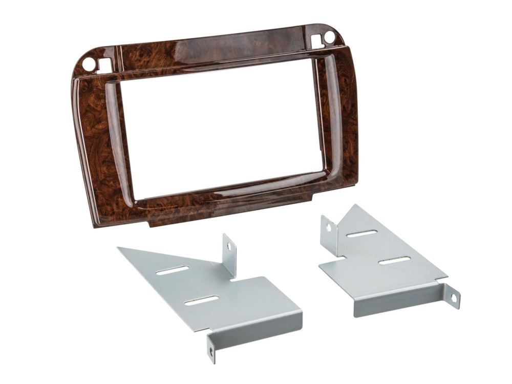 Ramka montażowa 2-DIN Mercedes CL/S-class, root wood