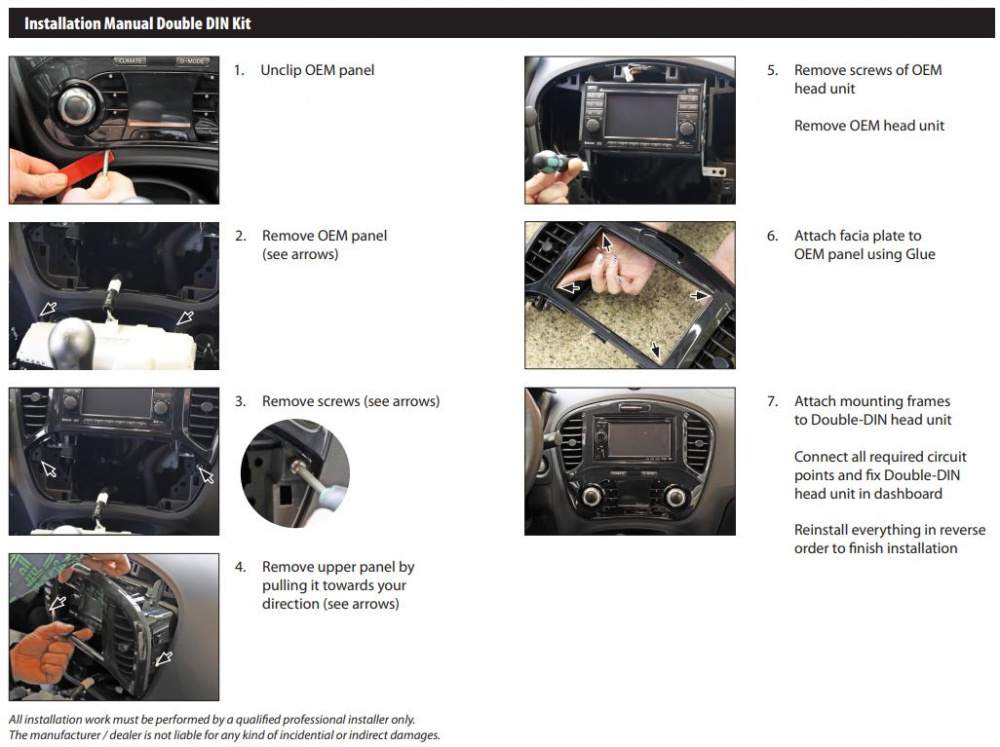 Ramka montażowa 2-din Nissan Juke 2010-2019