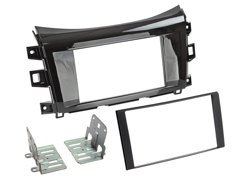 Ramka montażowa 2-DIN Nissan/Renault, piano black