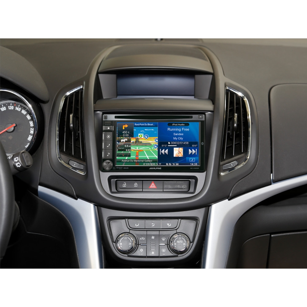 Ramka montażowa 2-DIN Opel Zafira Tourer, jet black