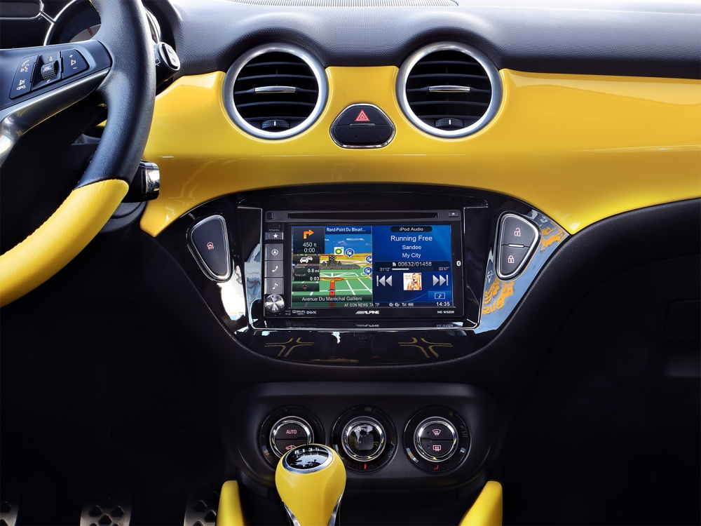 Ramka montażowa 2-DIN Opel Adam/Corsa E, piano black