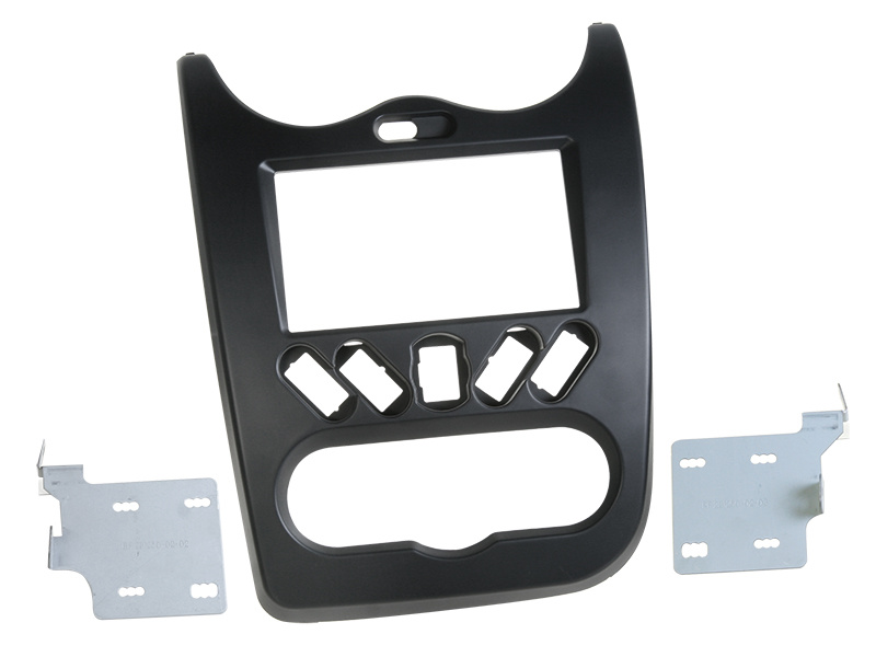 Ramka montażowa stereo 2-DIN Dacia Duster 2010- Czarna