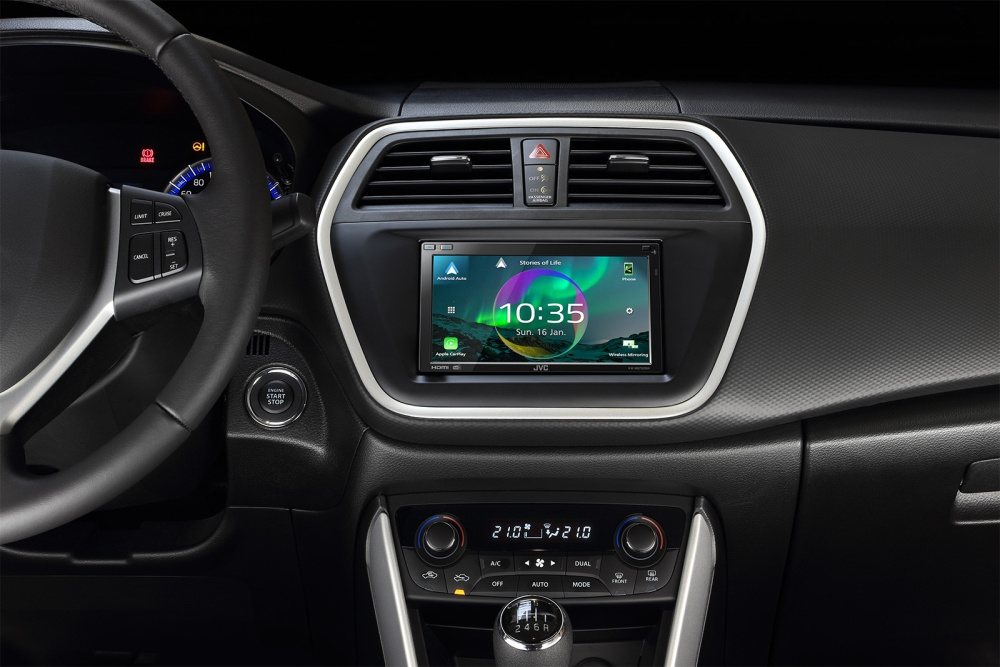 Ramka montażowa 2-DIN Suzuki SX4 S-Cross, czarna