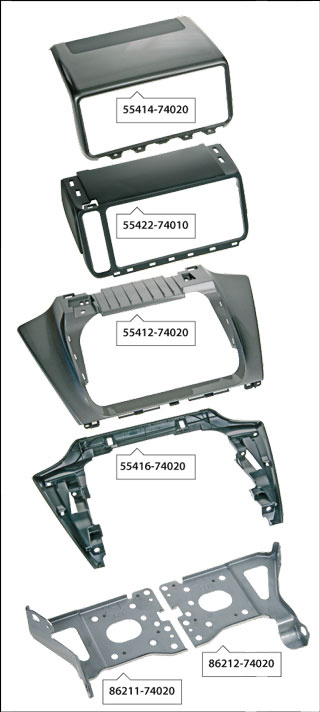 Ramka montażowa 2-DIN Toyota IQ 2009-