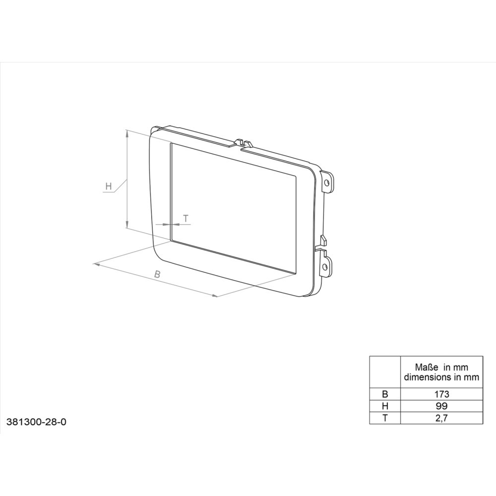 Ramka montażowa 2-DIN Toyota Prius 2012-2016