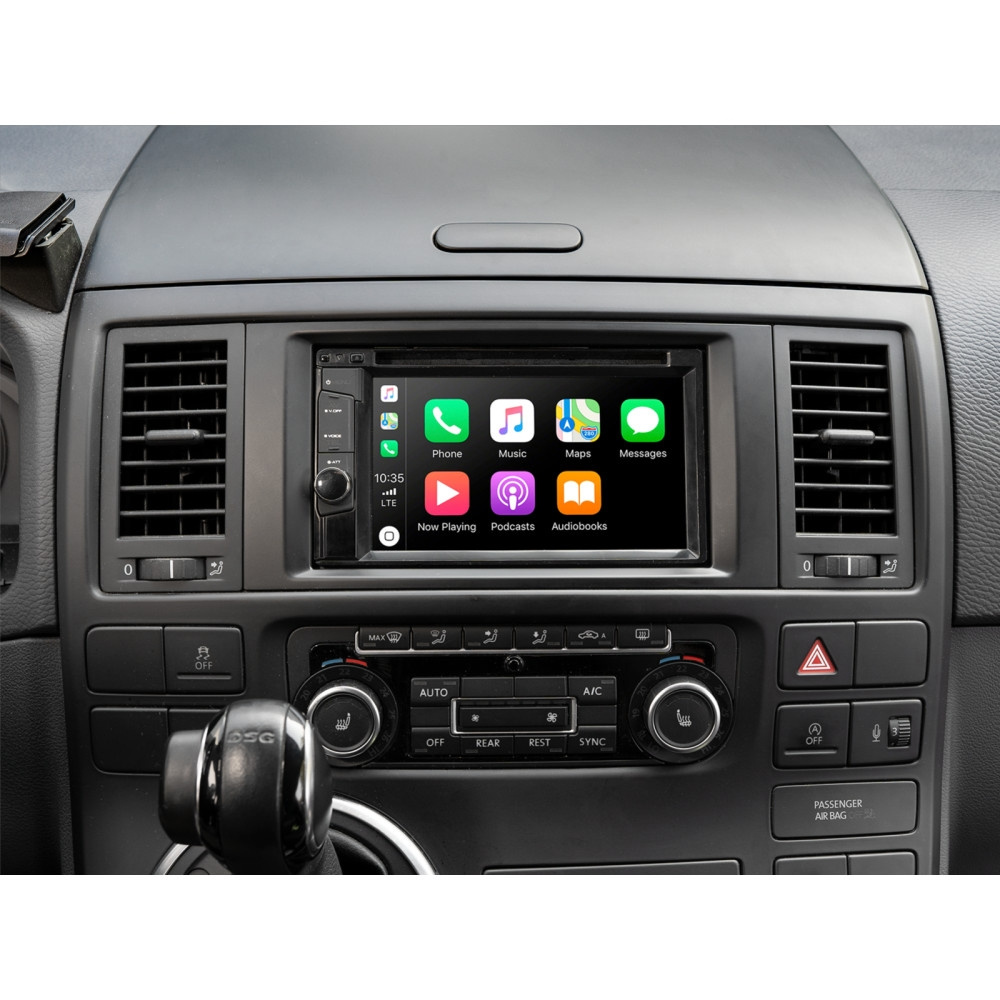 Ramka montażowa 2-DIN VW T5/Touareg, czarna