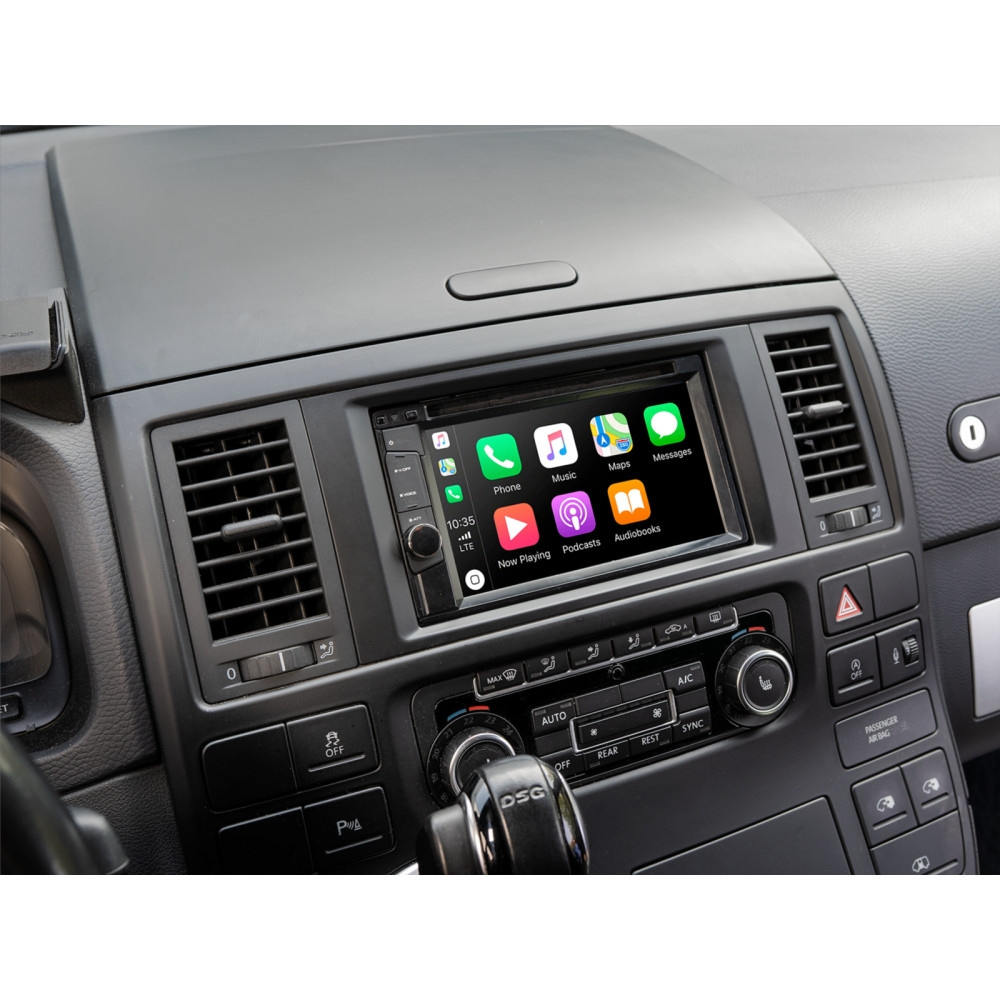 Ramka montażowa 2-DIN VW T5/Touareg, czarna
