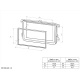 Ramka montażowa 2-DIN VW Touran 2015-2021, piano black Ramka montażowa 2-DIN VW Touran 2015-2021, piano black