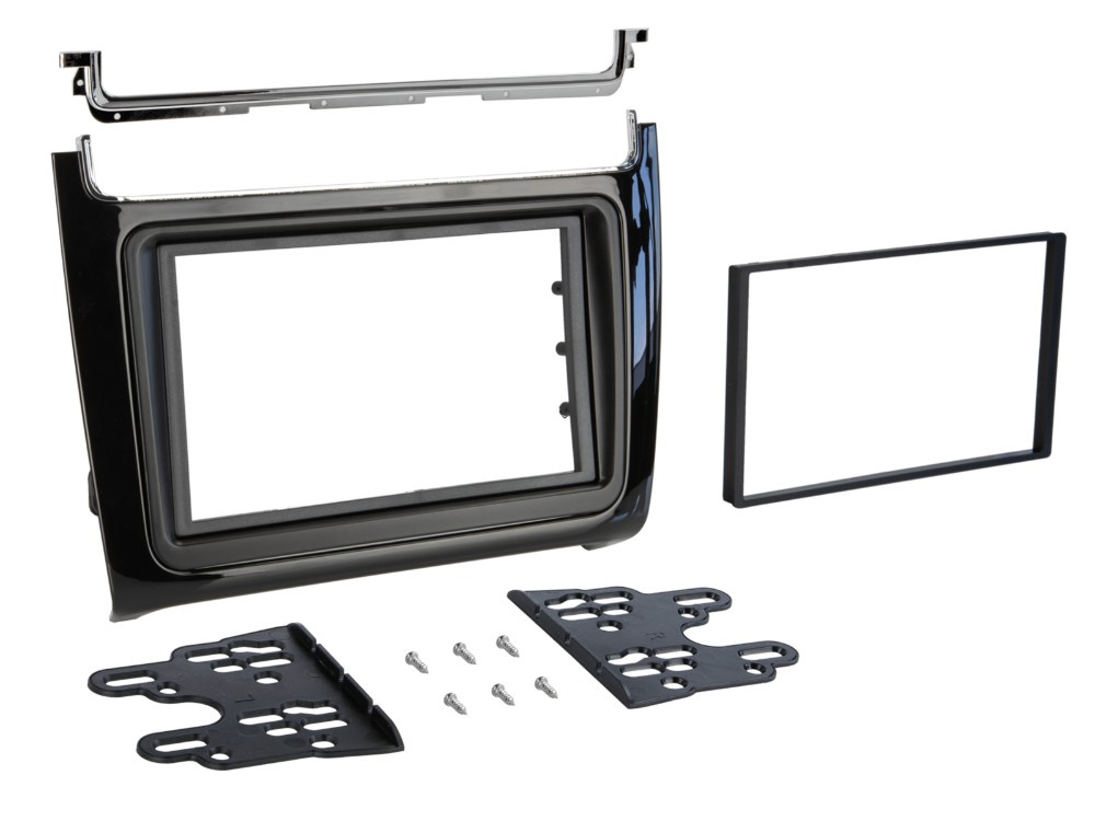 Ramka montażowa 2-DIN VW Polo 2014-2017, piano black