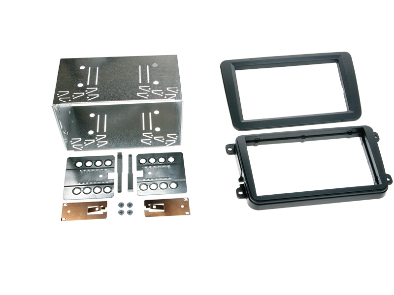 Ramka stereo Double DIN Golf /Passat gumowe wykończenie