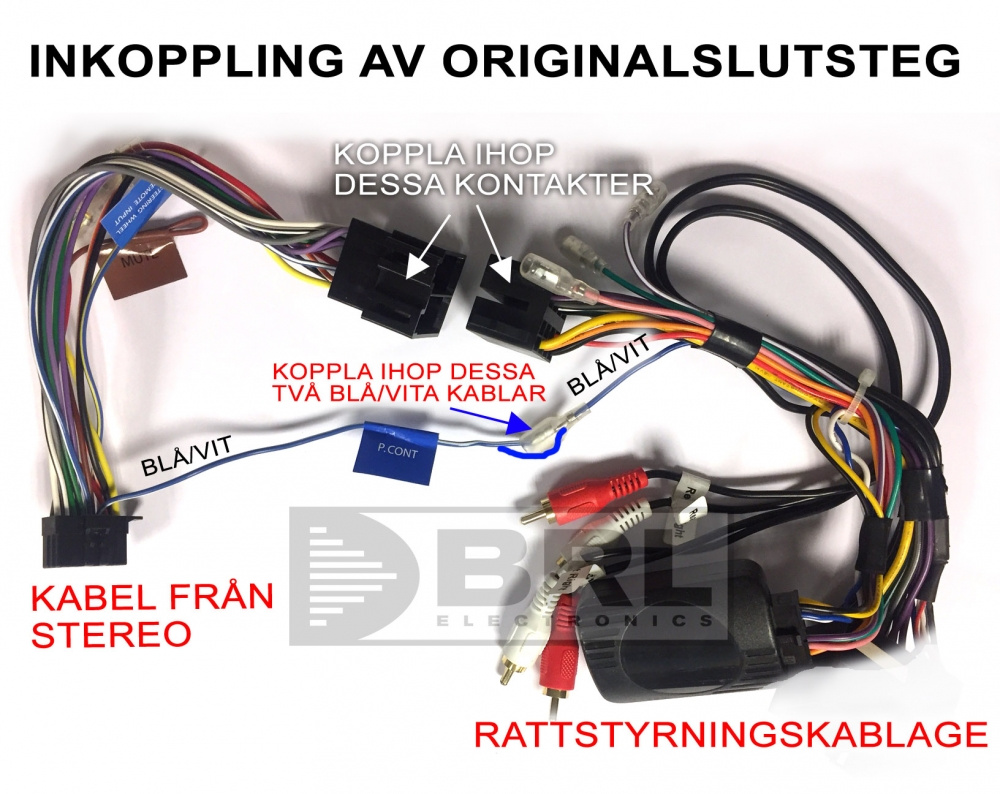 Kabel sterowania z kierownicy ACV Audi CAN-Bus (oryginalny pojedynczy DIN)