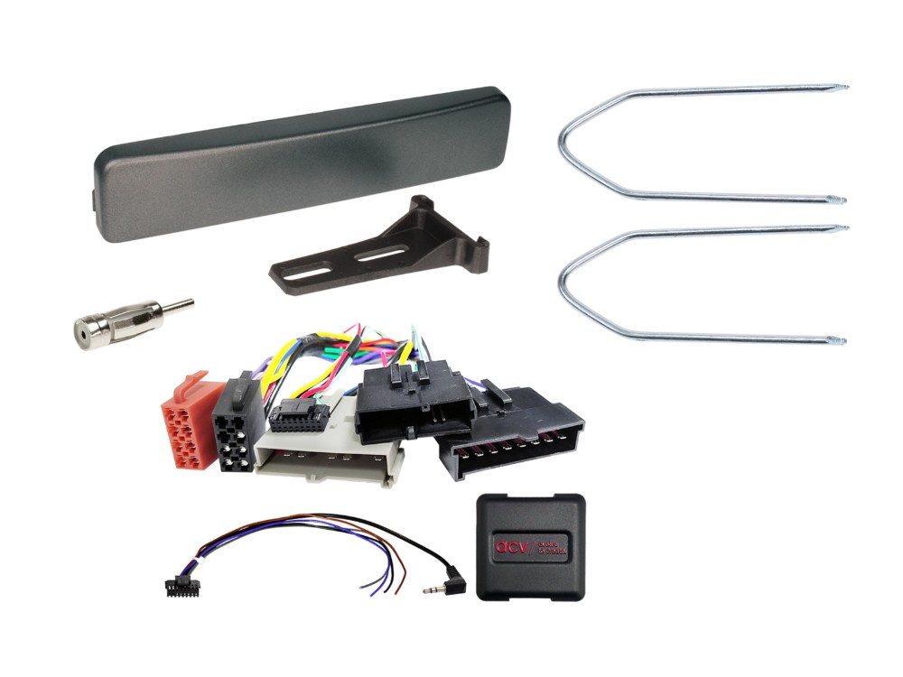 Ramka montażowa 1-DIN Ford antracyt, 8Pin/8Pin/17Pin SWC