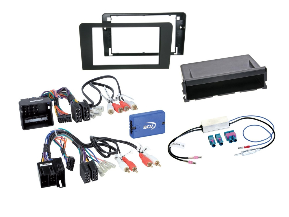 Zestaw instalacyjny 1/2-DIN z kieszenią na akcesoria Audi A3 2003-2013