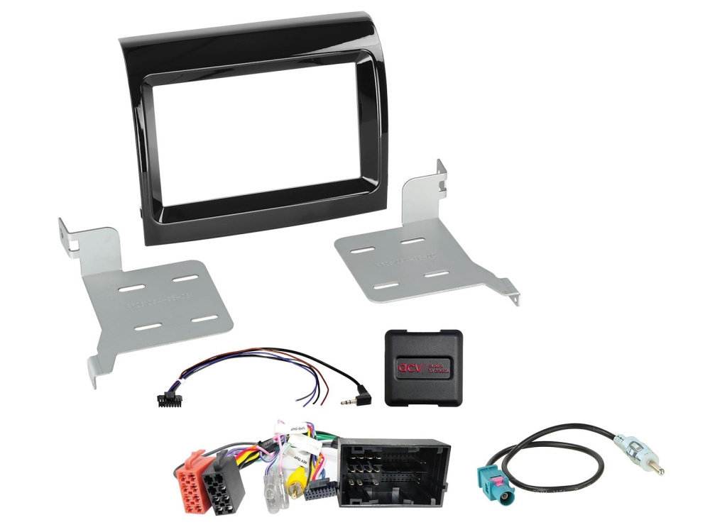 Zestaw 2-DIN Citroen/Fiat/Opel/Peugeot, ze sterowaniem z kierownicy OEM HU