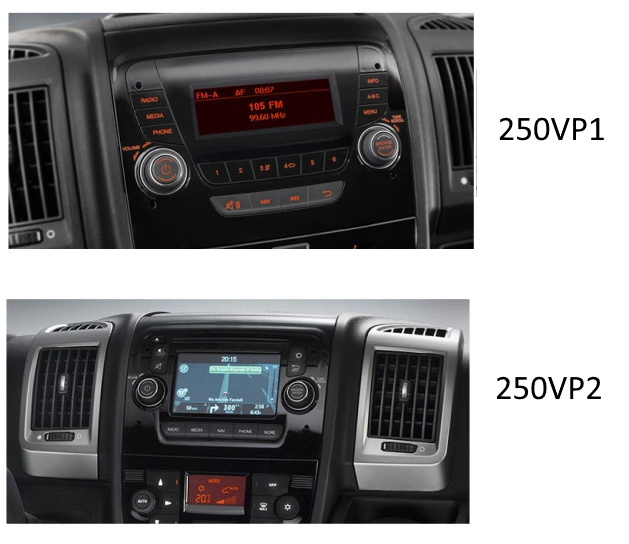 Zestaw 2-DIN Citroen/Fiat/Opel/Peugeot, ze sterowaniem z kierownicy OEM HU