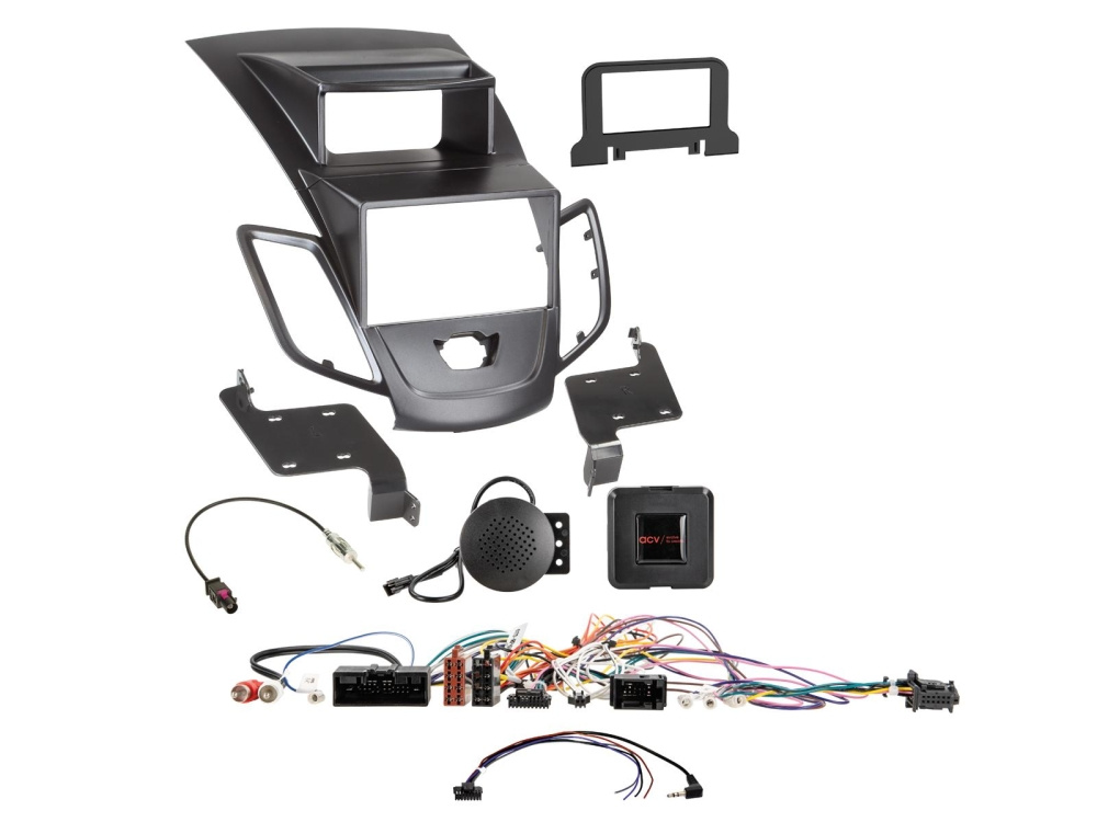 Zestaw instalacyjny 2-DIN Ford Fiesta, czarny