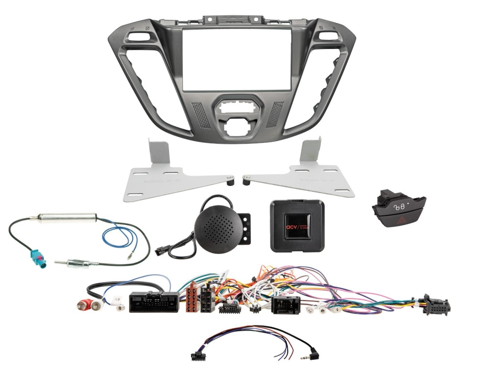 Zestaw 2-DIN Ford Custom 2012-2016, phoenix silver
