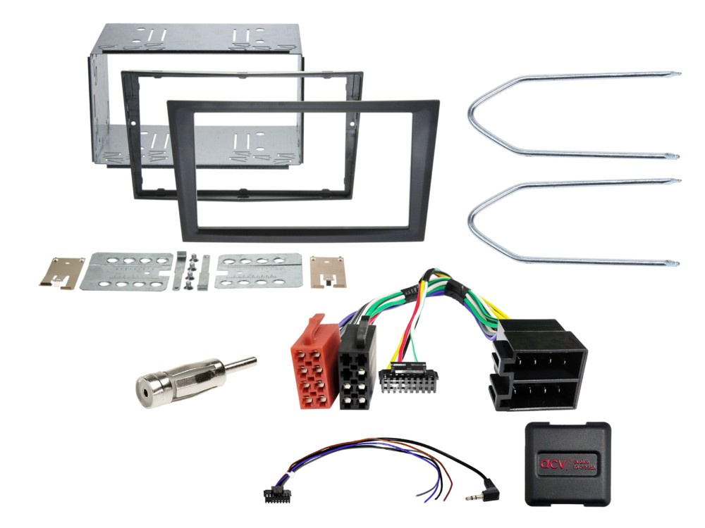 Zestaw instalacyjny 2-DIN Opel czarny
