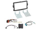 Zestaw instalacyjny 2-DIN Dacia/Fiat/Nissan/Opel/Renault, czarny Zestaw instalacyjny 2-DIN Dacia/Fiat/Nissan/Opel/Renault, czarny