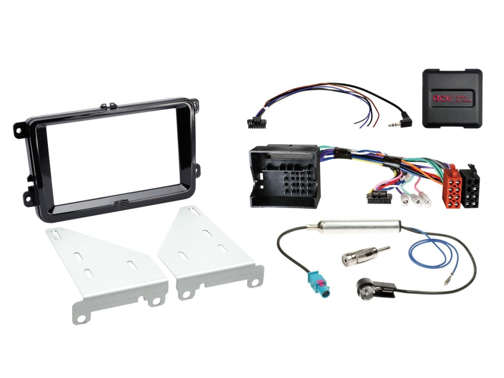 Zestaw instalacyjny ACV 2-DIN Seat/Skoda/VW, czarny