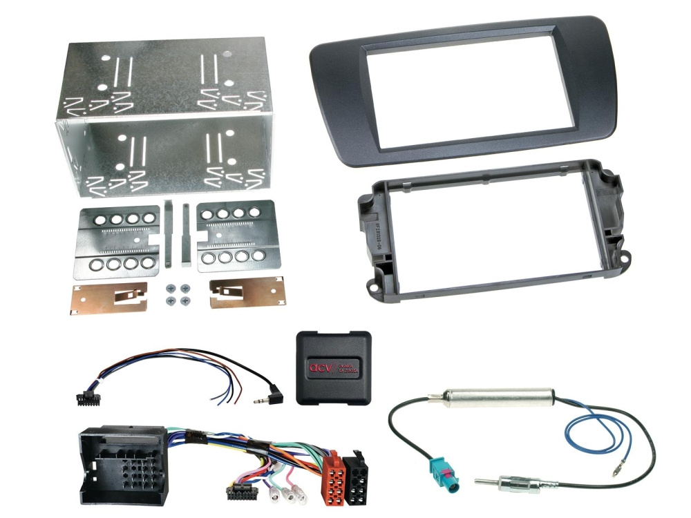 Zestaw instalacyjny ACV 2-DIN Seat Ibiza 2008-2015, azabache black