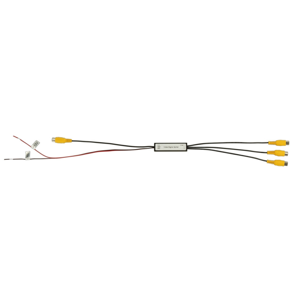 Wzmacniacz i splitter sygnału wideo 1x3 RCA
