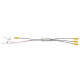 Wzmacniacz i splitter sygnału wideo 1x3 RCA Wzmacniacz i splitter sygnału wideo 1x3 RCA