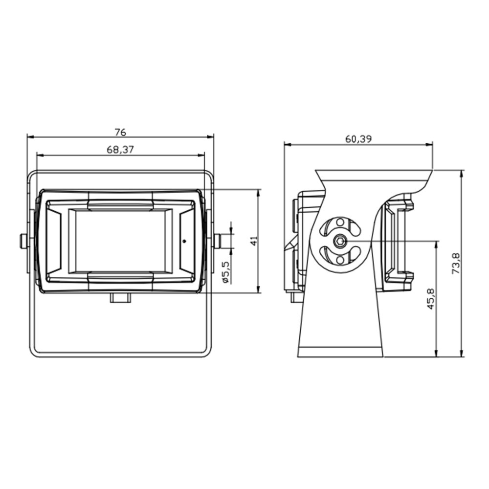 ACV kamera w lusterku 170° Transporter