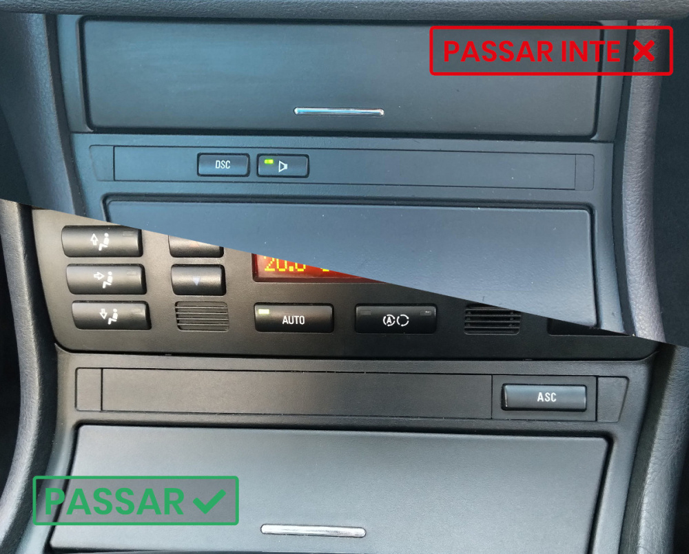 Zestaw do przeniesienia sterowania klimatyzacją (oddzielne przyciski), BMW E46