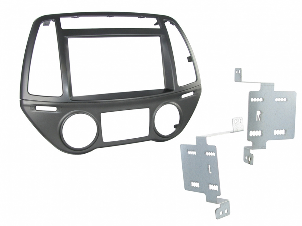 Ramka montażowa 2-DIN Hyundai i20 2012- Srebrny