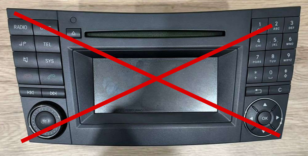 Przewód do sterowania z kierownicy Mercedes E-Klasa/SLK Quadlock
