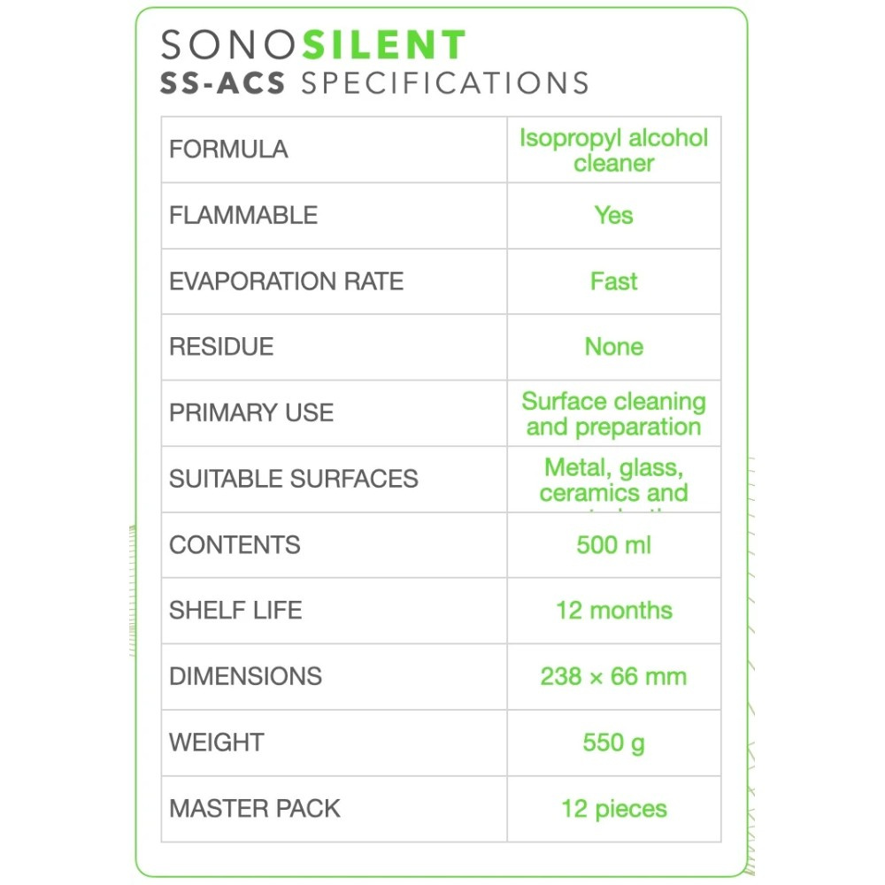 SONO Silent SS-ACS czyszczenie izopropanolem, 500 ml