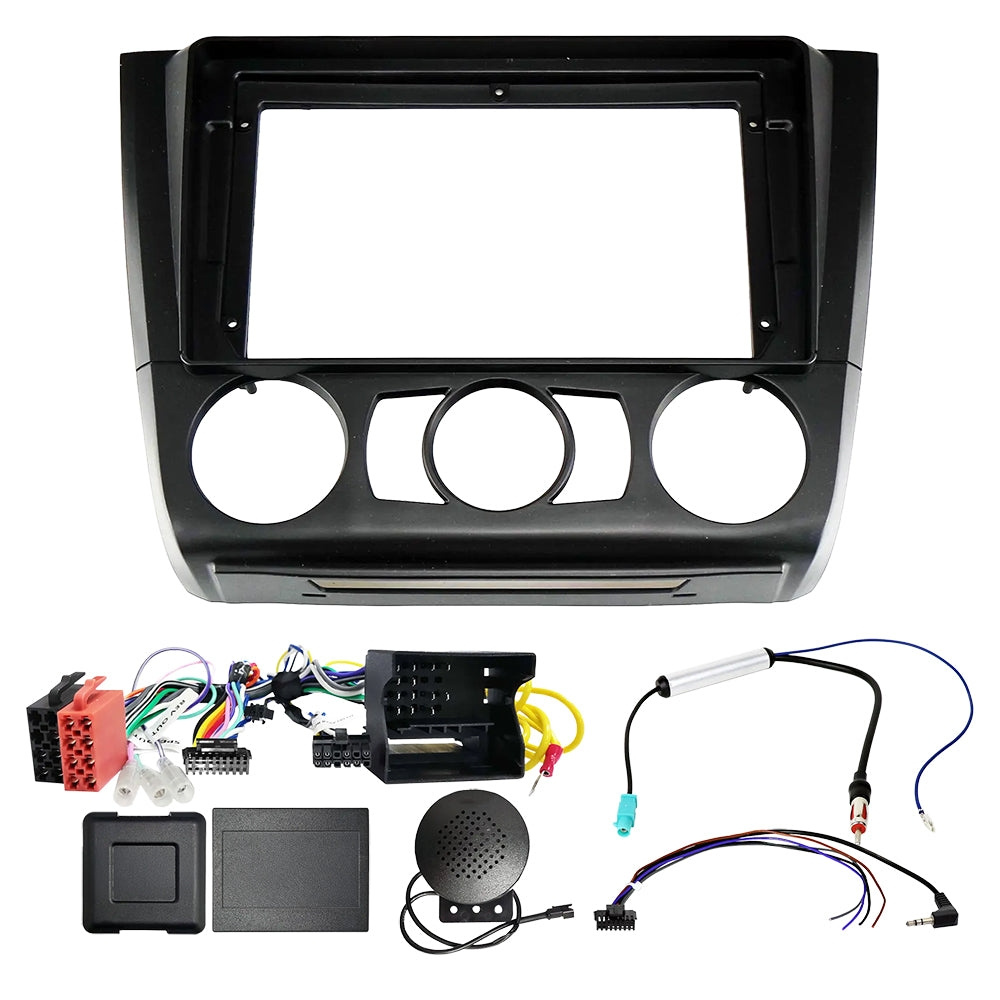Auto-Connect zestaw montażowy do radia 9 cali, BMW serii 1 2007-2014, manualna klimatyzacja