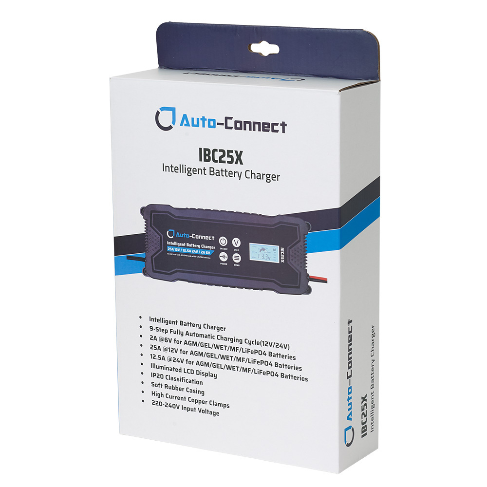 Auto-Connect IBC25X, ładowarka akumulatora 25 A