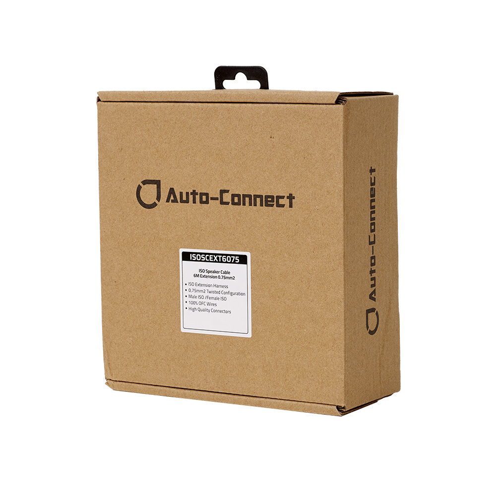 Auto-Connect ISO-ISO 6 m przedłużenie do głośników, 2x0.75mm²