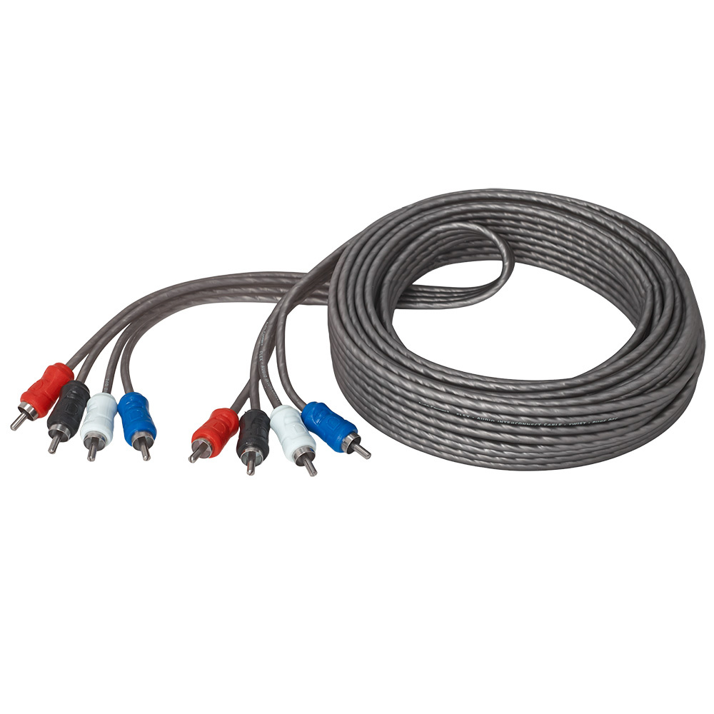 Auto-Connect 4-kanałowy skręcany kabel niskopoziomowy 5.5 metra, Level 1