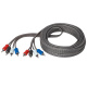 Auto-Connect 4-kanałowy skręcany kabel niskopoziomowy 5.5 metra, Level 1 Auto-Connect 4-kanałowy skręcany kabel niskopoziomowy 5.5 metra, Level 1