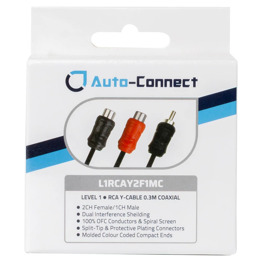 Auto-Connect koncentryczny rozdzielacz Y niskopoziomowy 2 żeńskie-1 męski, Level 1