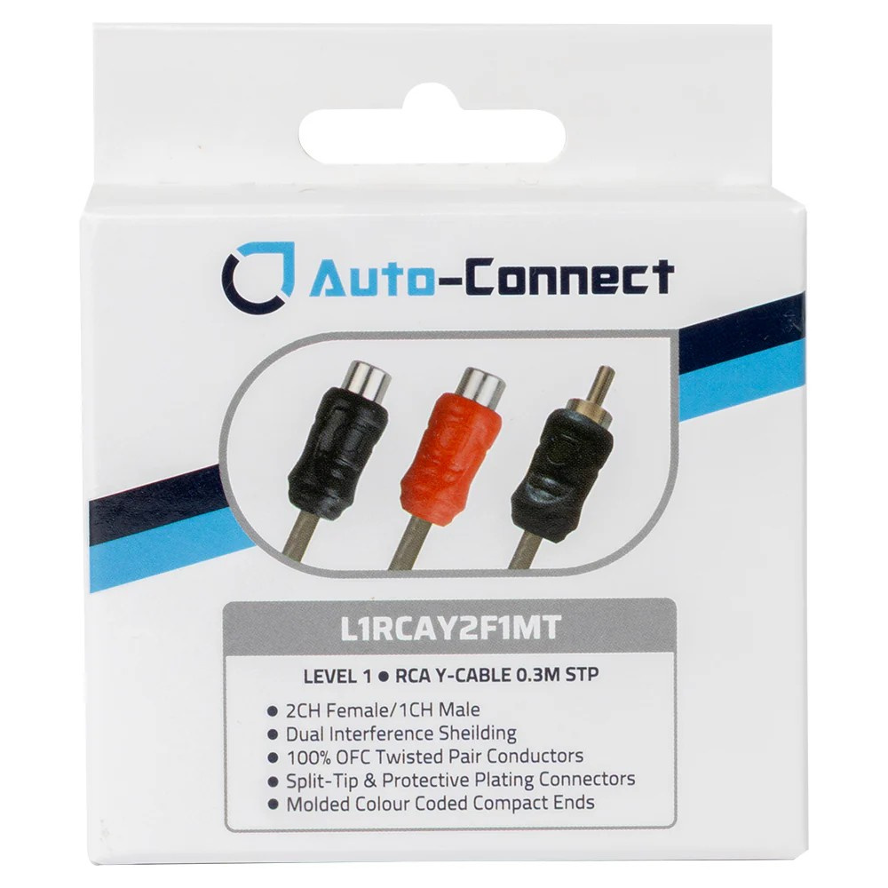 Auto-Connect skręcany rozdzielacz Y niskopoziomowy 2 żeńskie-1 męski, Level 1