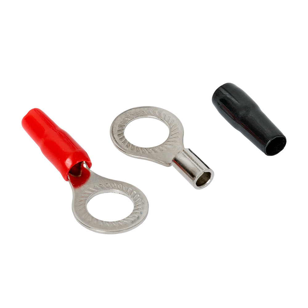 Auto-Connect czerwono-czarna końcówka oczkowa M12, 10 mm²