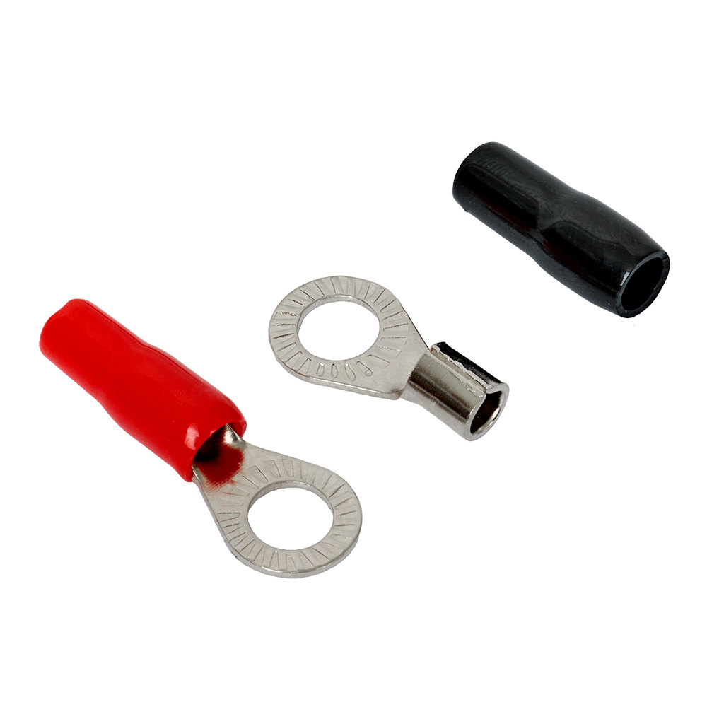 Auto-Connect czerwono-czarna końcówka oczkowa M8, 10 mm²