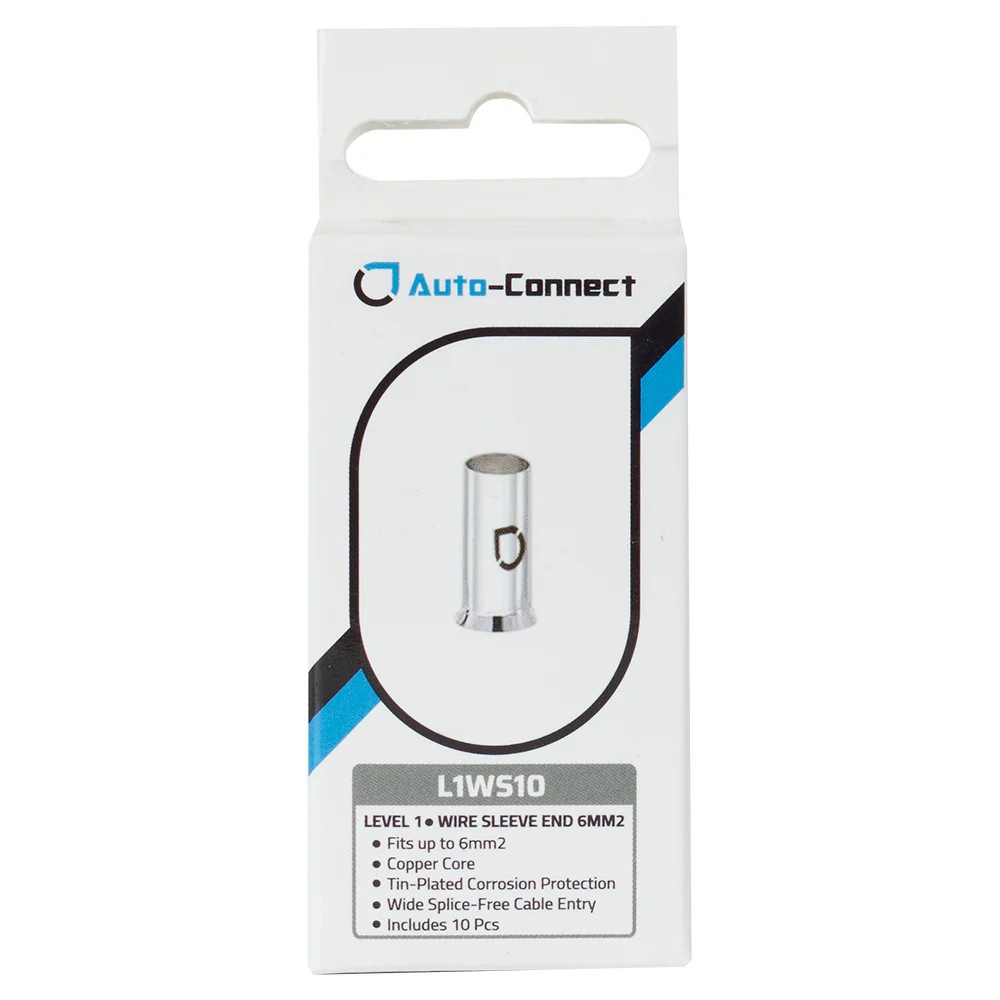 Auto-Connect L1WS10 10-pak tulejek kablowych, kabel 6mm²