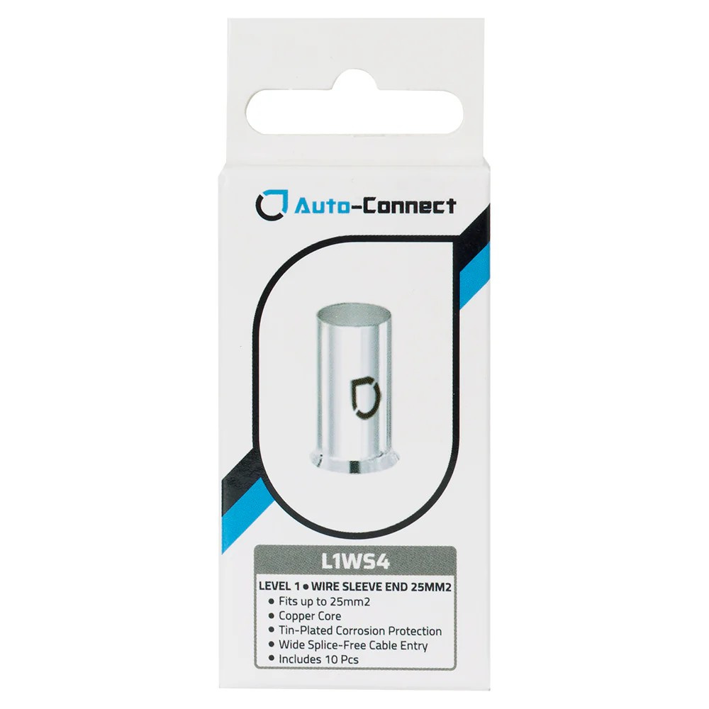 Auto-Connect L1WS4 10-pak tulejek kablowych, kabel 25mm²