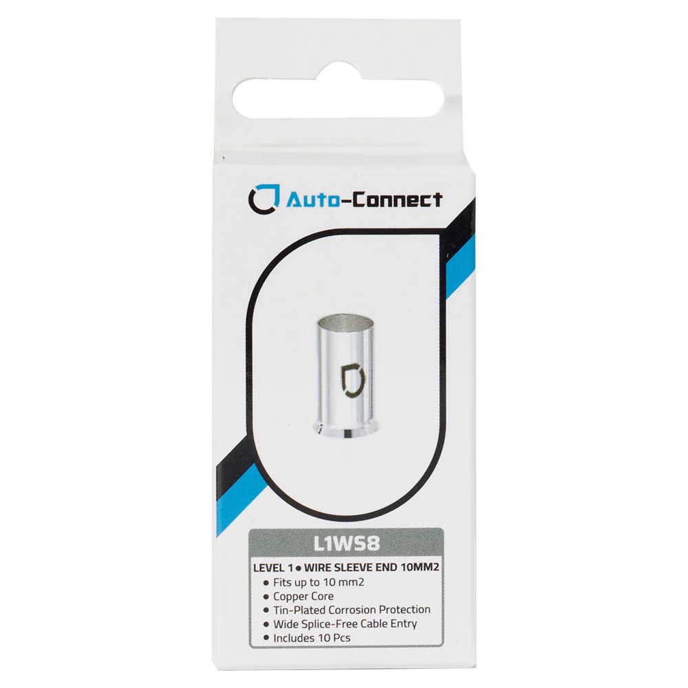 Auto-Connect L1WS8 10-pak tulejek kablowych, kabel 10mm²