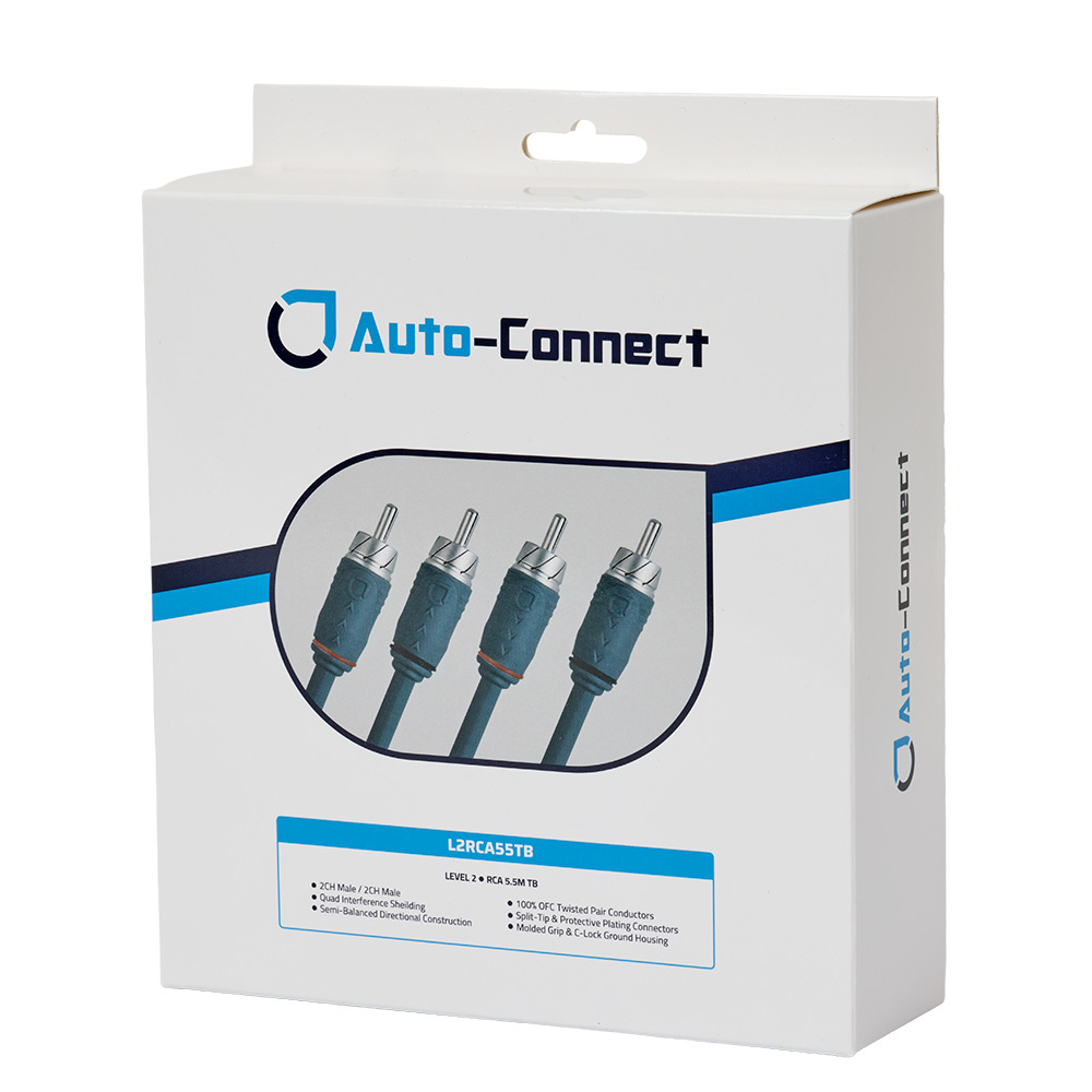 Auto-Connect skręcany kabel niskopoziomowy 5.5 metra, Level 2
