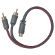 Auto-Connect skręcany rozdzielacz Y sygnału niskopoziomowego, 1 gniazdo na 2 wtyki, 0.3 meter, Level 2 Auto-Connect skręcany rozdzielacz Y sygnału niskopoziomowego, 1 gniazdo na 2 wtyki, 0.3 meter, Level 2