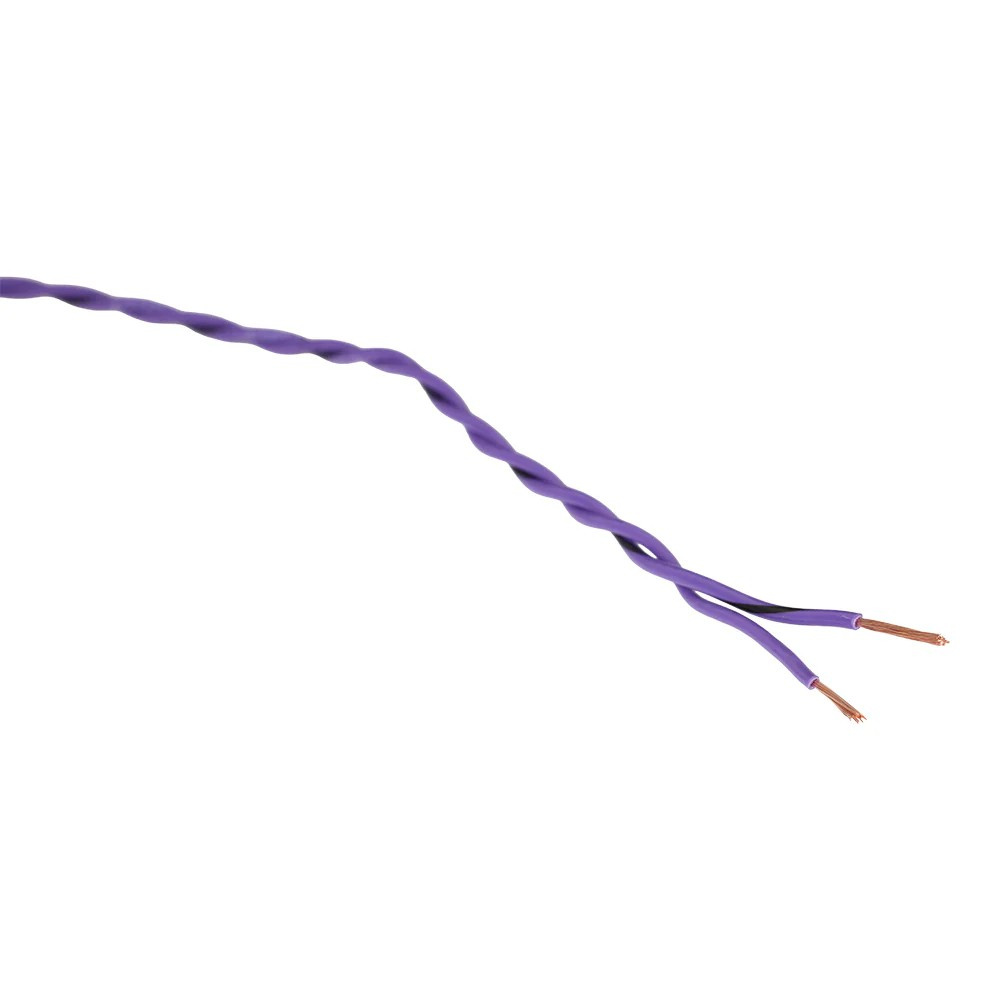 Auto-Connect skręcany kabel głośnikowy OFC 2x0.5 mm², fioletowy na metry