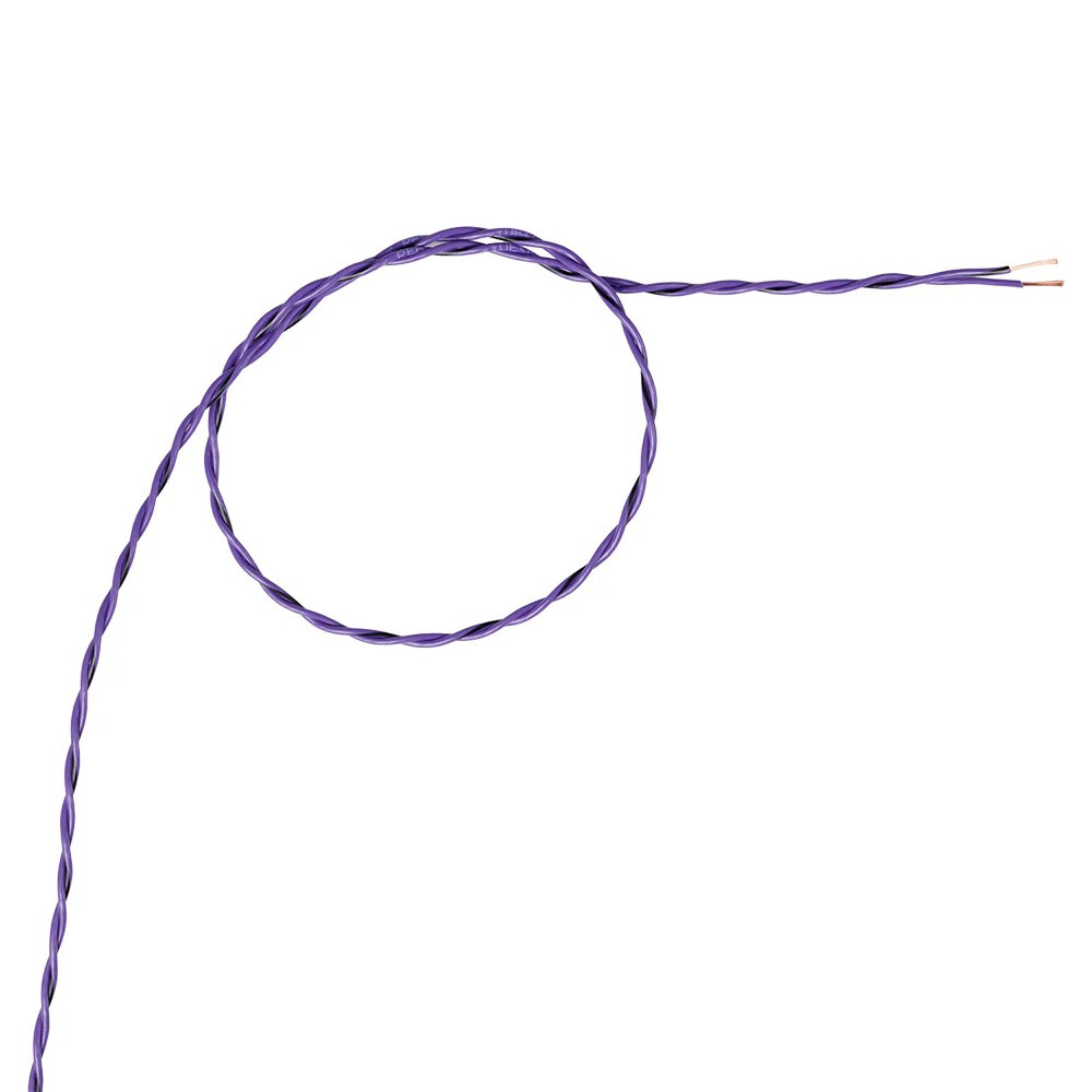 Auto-Connect skręcany kabel głośnikowy OFC 2x0.5 mm², fioletowy na metry
