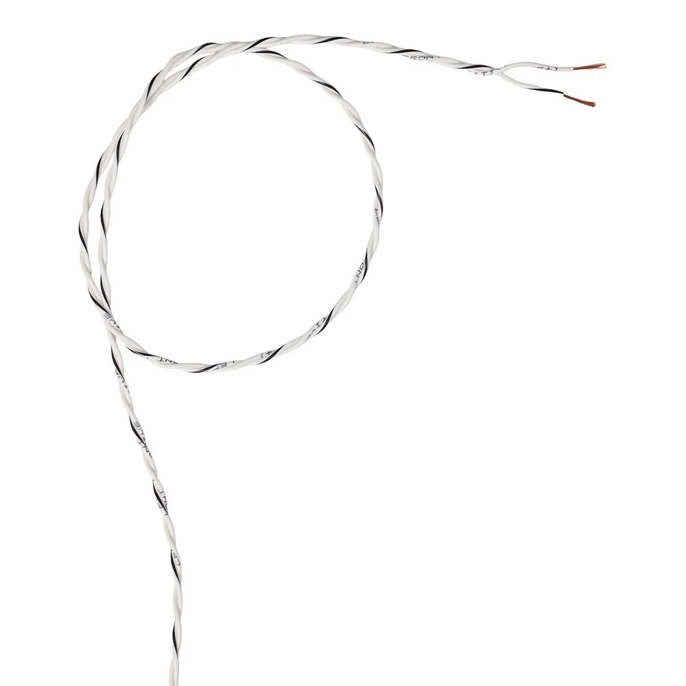 Auto-Connect skręcony kabel głośnikowy OFC 2x0.5 mm², biały, metr bieżący