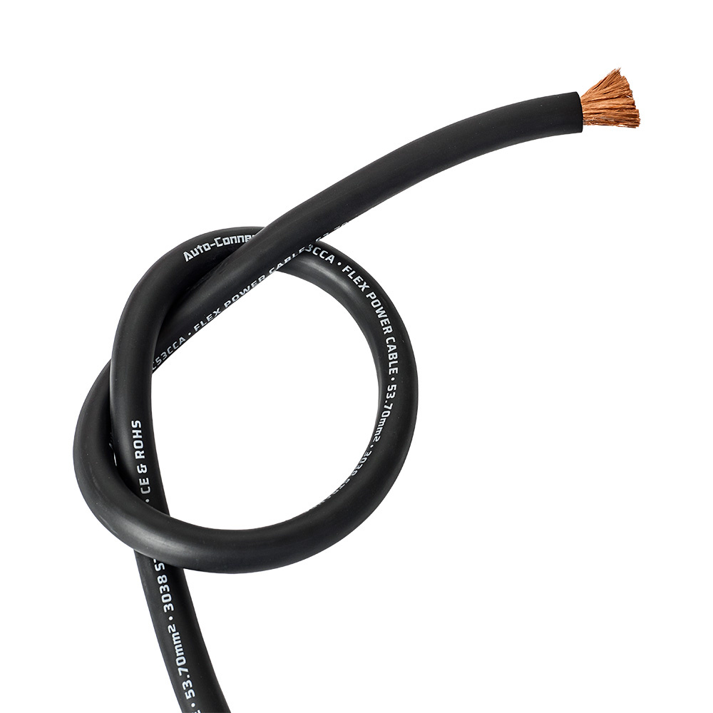 Auto-Connect czarny kabel zasilający CCA 53,7 mm², na metry